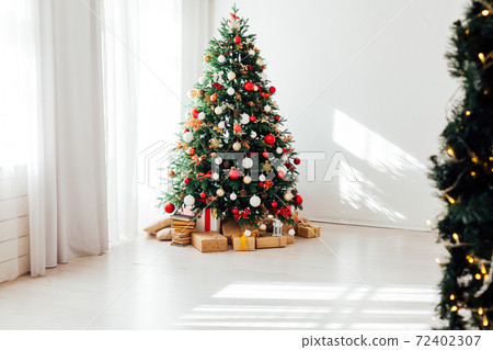 Christmas tree holiday presents the new year 72402307
