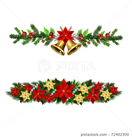 Christmas Holly brunches decoration vector Christmas Holly brunches decoration vector 72402309