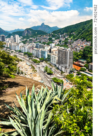 Tropical view of Leme in Rio de Janeiro, Brazil 72402482