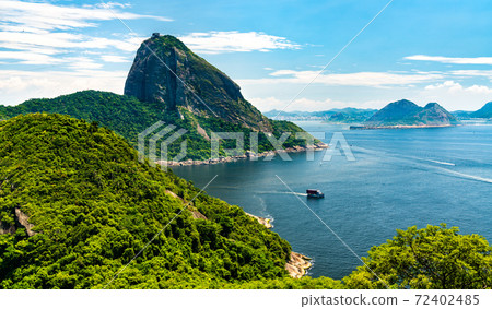View of Sugarloaf Mountain in Rio de Janeiro, Brazil 72402485
