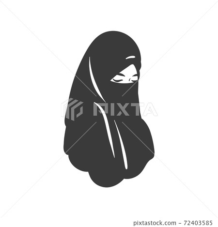 Muslim arabic islam woman in hijab and abaya portrait 72403585
