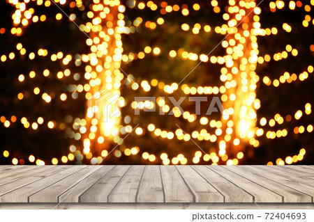 Empty wooden table top for Christmas and New Year decoration. Empty wooden table top for Christmas and New Year decoration. 72404693