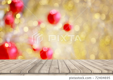 Empty wooden table top for Christmas and New Year decoration. Empty wooden table top for Christmas and New Year decoration. 72404695