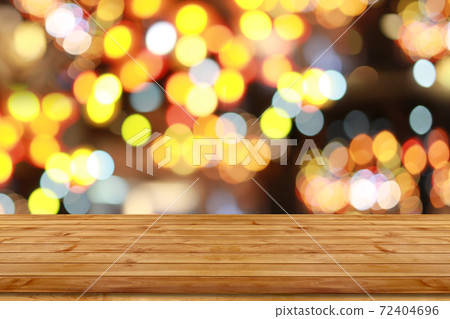 Empty wooden table top for Christmas and New Year decoration. Empty wooden table top for Christmas and New Year decoration. 72404696