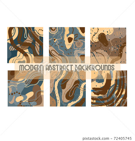 Modern abstract pattern with organic shapes Modern abstract pattern with organic shapes 72405745
