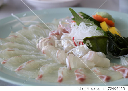 Sea bream sashimi, assorted, one, sashimi, seafood, fresh, market 72406423