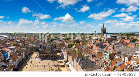Panoramic view of Delft 72408658