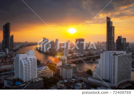 Bangkok skyline. Bangkok skyline. 72409789