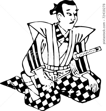 武士坐直 72410278