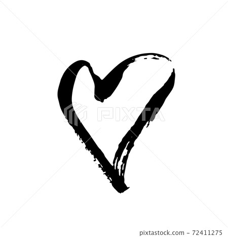 Grunge heart. Valentine day print. Vector illustration. Grunge heart. Valentine day print. Vector illustration. 72411275