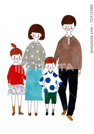Everyday of a happy family of four 72412066