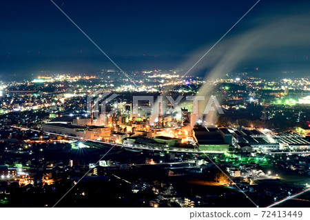 羽ob山加賀市的夜景 羽ob山加賀市的夜景 72413449
