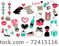Valentine material set 72415116