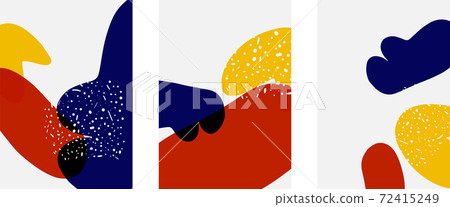 Hand drawn doodle shapes, wall art painting style, vector abstract background templates. A4 poster design or for covers, banners, flyers Hand drawn doodle shapes, wall art painting style, vector abstract background templates. A4 poster design or for covers, banners, flyers 72415249