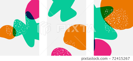 Hand drawn doodle shapes, wall art painting style, vector abstract background templates. A4 poster design or for covers, banners, flyers Hand drawn doodle shapes, wall art painting style, vector abstract background templates. A4 poster design or for covers, banners, flyers 72415267