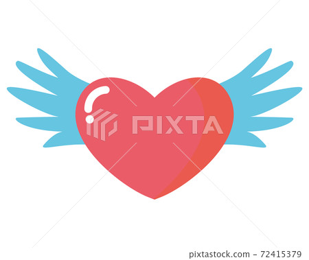 Heart icon Valentine's vector illustration 72415379