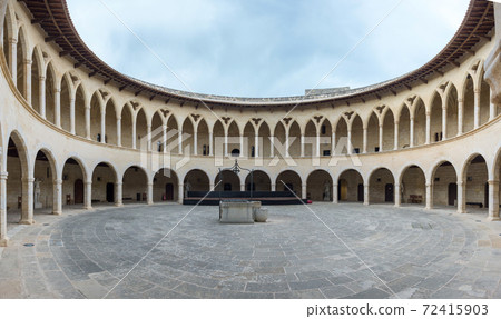 Colonnade of Bellver castle, Palma of Mallorca, Spain Colonnade of Bellver castle, Palma of Mallorca, Spain 72415903
