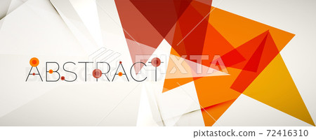 Geometric abstract background. Color triangle shapes. Vector illustration for covers, banners, flyers and posters and other designs 72416310
