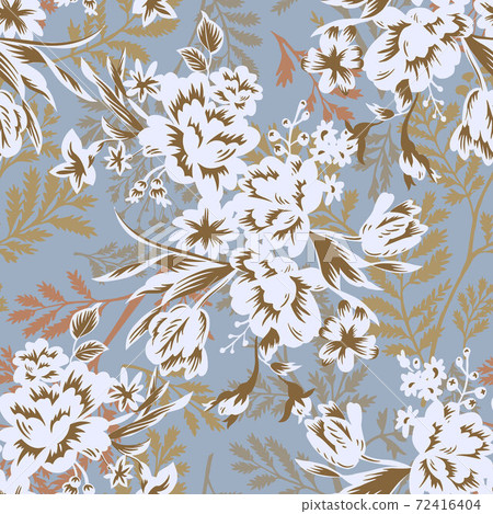 Floral background. Seamless pattern with flowers. Floral background. Seamless pattern with flowers. 72416404