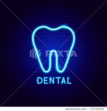 Dental Neon Label 72419302