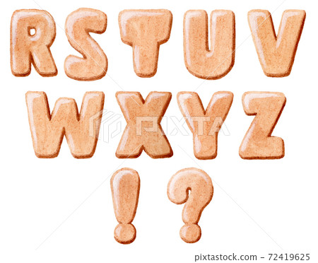 Biscuit letters alphabet R to Z and symbols Biscuit letters alphabet R to Z and symbols 72419625