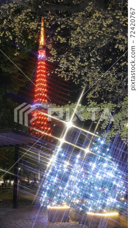 Tree and tower Tree and tower 72420767