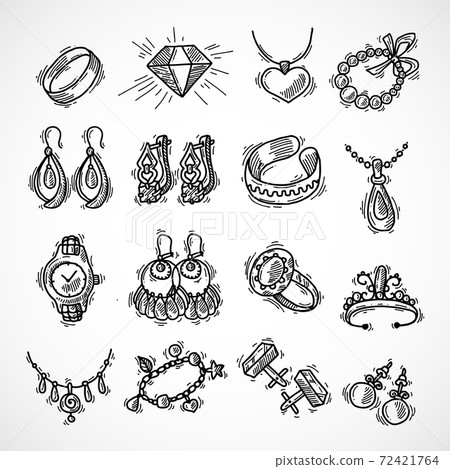 Jewelry Icons Set Jewelry Icons Set 72421764