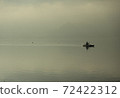 Rowing boat on the surface of the water 72422312