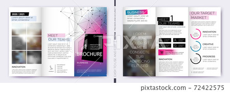 Trifold Business Brochure template. Creative folding brochure or flyer. Layout with modern elements and abstract background. Design concept flyer. Vector EPS10 Trifold Business Brochure template. Creative folding brochure or flyer. Layout with modern elements and abstract background. Design concept flyer. Vector EPS10 72422575