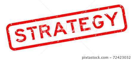 Grunge red strategy word square rubber seal stamp on white background Grunge red strategy word square rubber seal stamp on white background 72423032