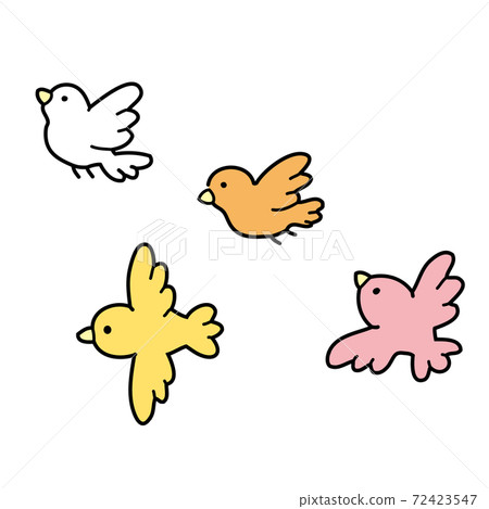 飛翔的鳥圖 72423547