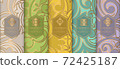 Vintage set of chocolate bar packaging design. 72425187