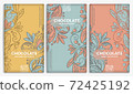 Vintage set of chocolate bar packaging design. 72425192