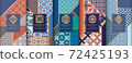 Colorful packaging design of chocolate bars.  72425193