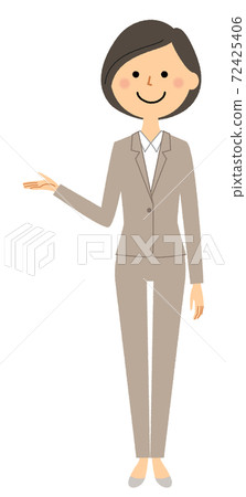 一個女人穿西裝來解釋 一個女人穿西裝來解釋 72425406