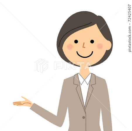 一個女人穿西裝來解釋 一個女人穿西裝來解釋 72425407