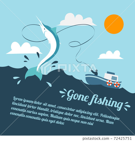 Fishing boat poster Fishing boat poster 72425751