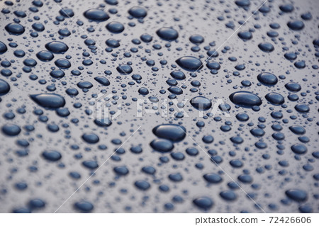 Water droplets on the coated car body Water droplets on the coated car body 72426606