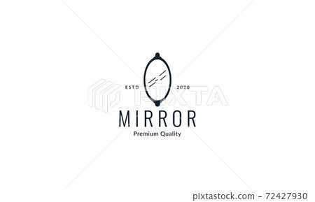 classic mirror wall simple logo vector icon design illustration classic mirror wall simple logo vector icon design illustration 72427930