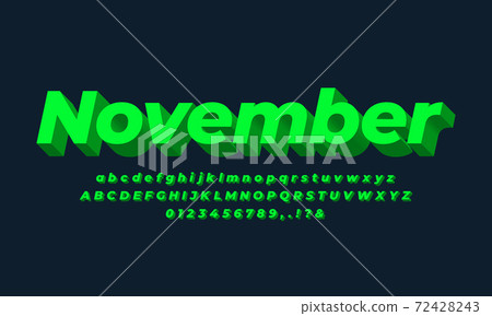 green light 3d font effect or text effect... - Stock Illustration ...