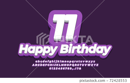 number 11 eleven year celebration birthday font 3d purple design number 11 eleven year celebration birthday font 3d purple design 72428553