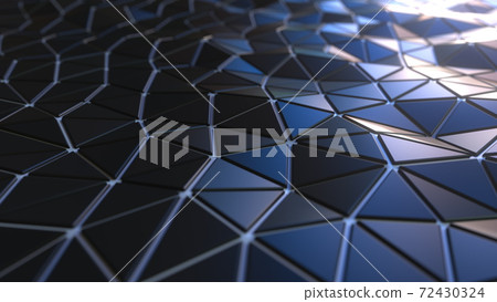 Futuristic triangular plates armor surface, 3D rendering Futuristic triangular plates armor surface, 3D rendering 72430324