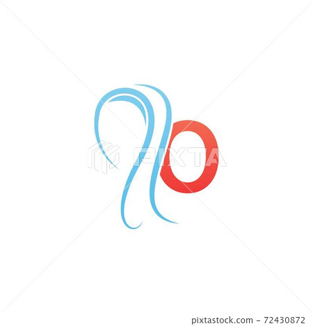 Letter O icon logo combined with hijab icon design 72430872