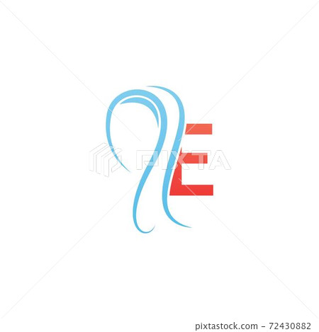 Letter E icon logo combined with hijab icon design Letter E icon logo combined with hijab icon design 72430882