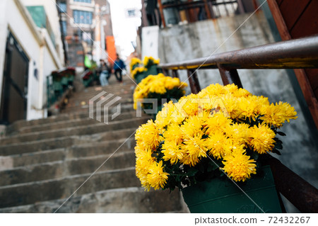 Choryang Ibagu-gil old stairs road in Busan, Korea Choryang Ibagu-gil old stairs road in Busan, Korea 72432267