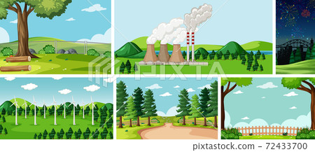 Six nature scenes with different locations Six nature scenes with different locations 72433700