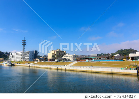 Opposite bank of Ishinomori Manga Museum (Ishinomori City, Miyagi Prefecture) 72434827