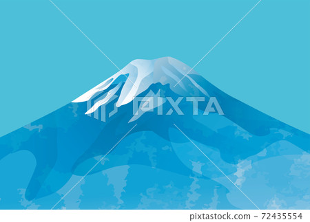 Beautiful Japanese image background illustration of Mt. Fuji, Japan 72435554