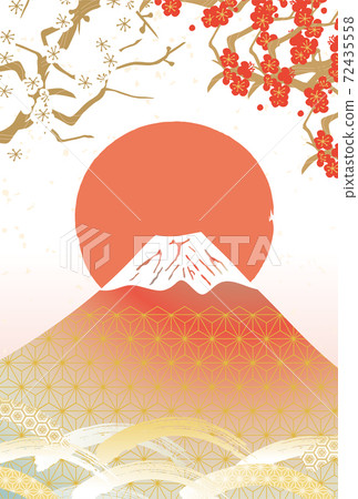 Beautiful Japanese image background illustration of Mt. Fuji, Japan Beautiful Japanese image background illustration of Mt. Fuji, Japan 72435558