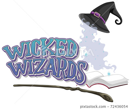 Wicked wizards logo on white background 72436054